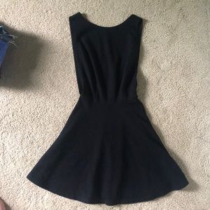 Black Backless and Sideless Dress